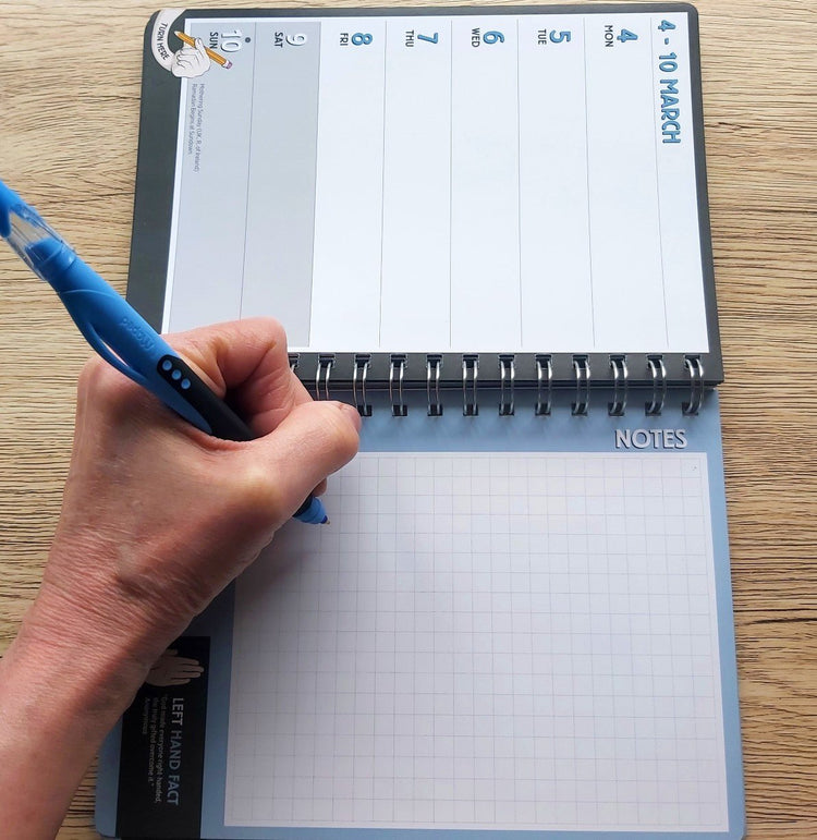 2025 A5 Left-Handed Desk Diary - Week to View - Elite Left Ltd