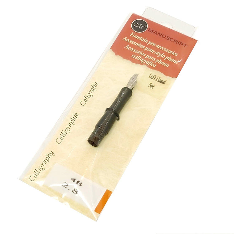 Left-Handed Manuscript Calligraphy Nib 4B - 2.8mm - Elite Left Ltd