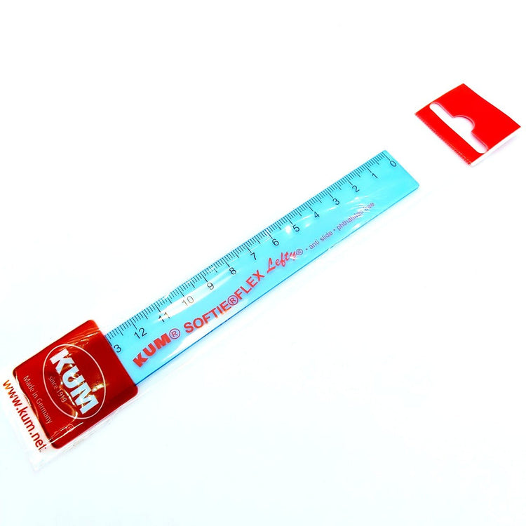 Left-Handed Tinted Softie Flex Ruler 15cm - Elite Left Ltd