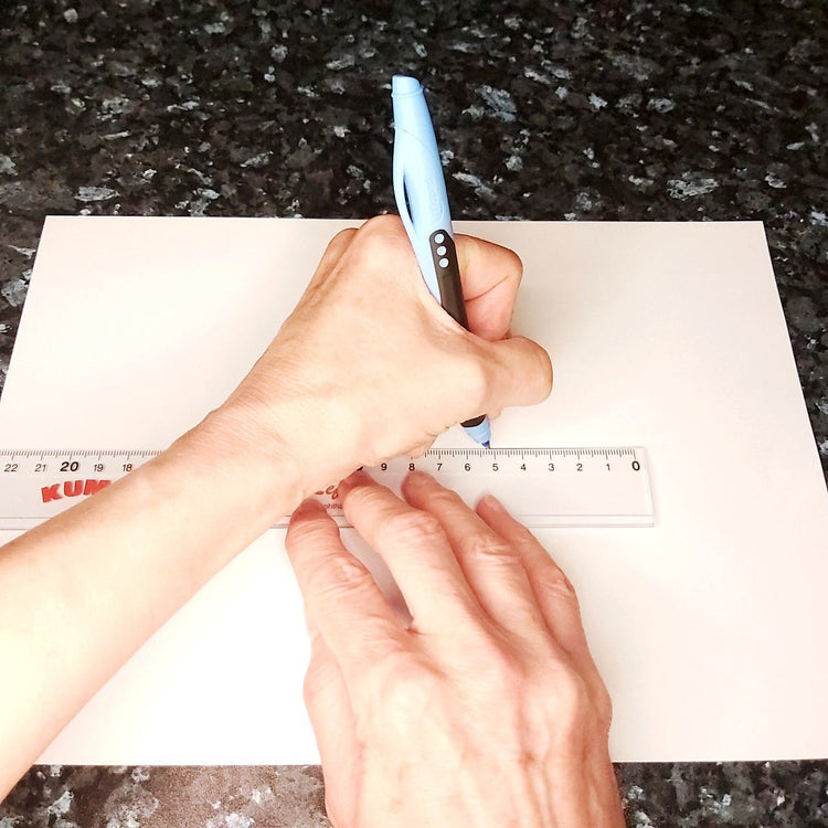 Left-Handed Tinted Softie Flex Ruler 15cm - Elite Left Ltd