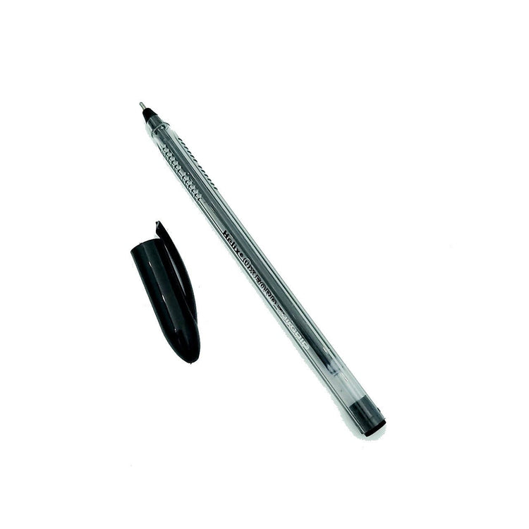 Helix Oxford Tri-Grip Rollerball Pens - Black (pack of 10 pens) - Ambidextrous - Elite Left Ltd