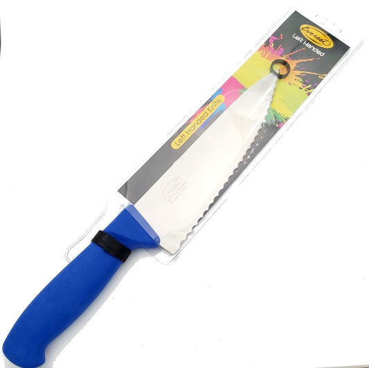 Left-Handed Cook's Knife Serrated Edge - Elite Left Ltd