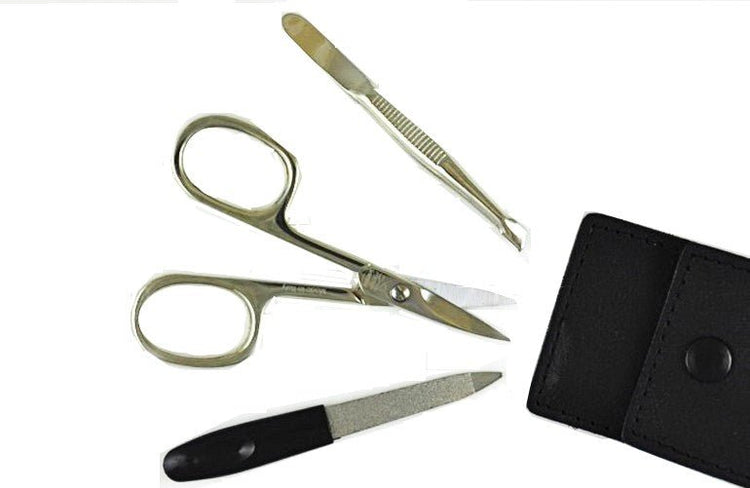 Left-Handed Manicure Set 3 Piece (in Black Wallet) - Elite Left Ltd