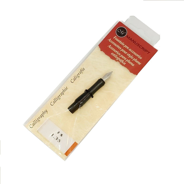 Left-Handed Manuscript Calligraphy Nib Broad - 1.35mm - Elite Left Ltd