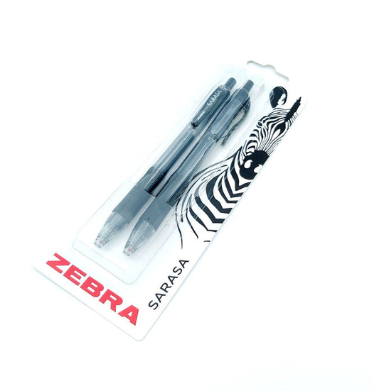 Left-Handed Zebra Sarasa Gel Pen - twin pack black - Elite Left Ltd