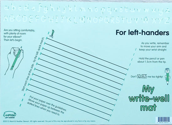 My A3 Write-Well Mat for Left and Right-Handers - Elite Left Ltd