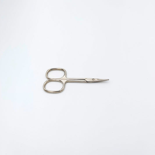 Nickel Finish Left Handed Baby Nail Scissors - Curved Blades - Elite Left Ltd