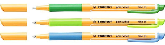 Stabilo Point Visco Pens - wallet of 10 assorted - Ambidextrous - Elite Left Ltd
