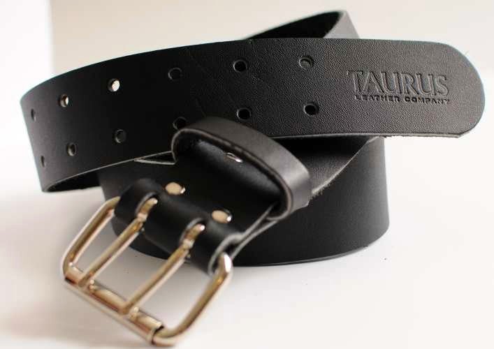 Taurus Heavy Duty Leather 50mm Work Belt Black (81-118cm waist) - Elite Left Ltd